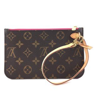 Authentic Louis Vuitton Neverfull Pochette For Pm Wristlet